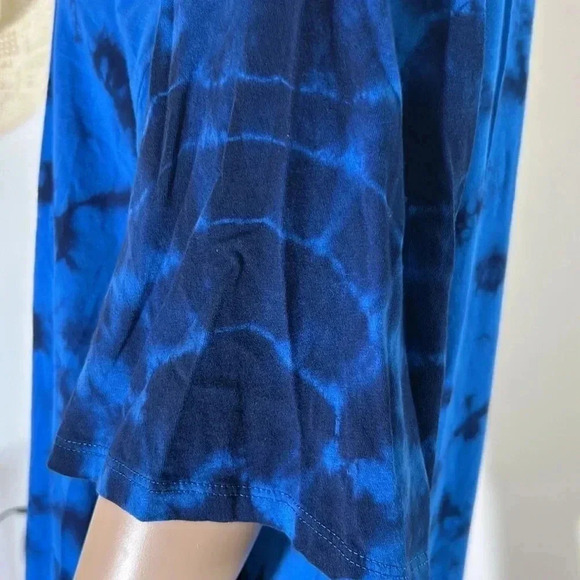 Goldie LeWinter Shirt Dress Tie Dye Size L 100% Pima Cotton Peru EUC!! - Picture 6 of 10